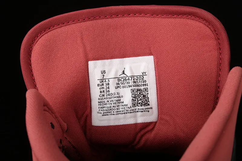 All categories Air Jordan Jordan series basketball shoes Air Jordan 1 Mid G version pure original Air Jordan 1 Mid AJ1 Joe 1 red bean milk tea mid-top basketball shoes BQ6472-202